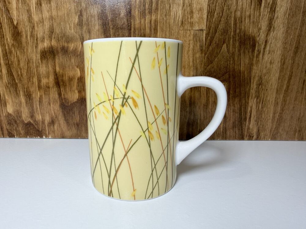 Starbucks 2004 Meadow Series Summer Wheat Yellow 12 oz Coffee Mug Vintage